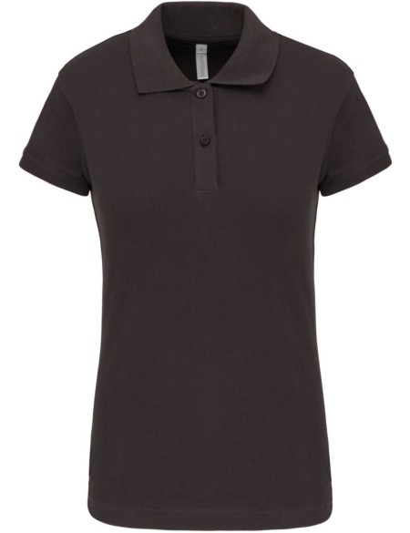 Dámské elastické piqué polo K240 - Dark grey XS