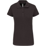 Dámské elastické piqué polo K240 - Dark grey XXL