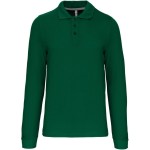 Pánské piqué polo s dlouhým rukávem - Kelly green S