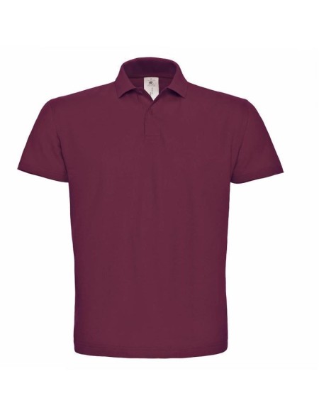 Pánské piqué polo B+C ID.001 - Wine S