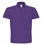 Pánské piqué polo B+C ID.001 - Purple S