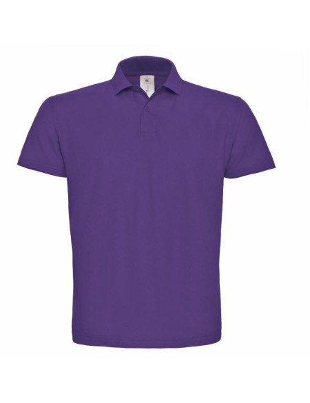 Pánské piqué polo B+C ID.001 - Purple S