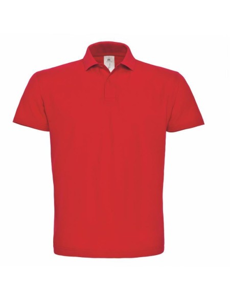 Pánské piqué polo B+C ID.001 - Red XS