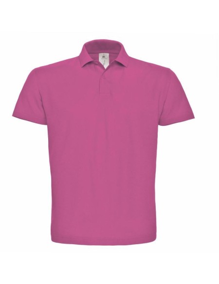 Pánské piqué polo B+C ID.001 - Fuchsia XS