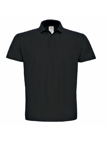 Pánské piqué polo B+C ID.001 - Black XS