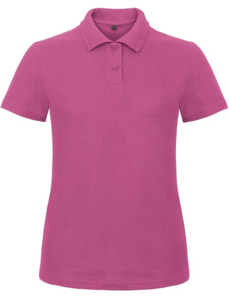 Dámské piqué polo B+C ID.001 - Fuchsia XS