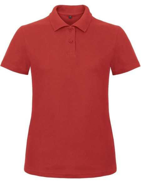 Dámské piqué polo B+C ID.001 - Red XS