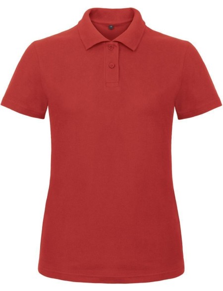 Dámské piqué polo B+C ID.001 - Red L