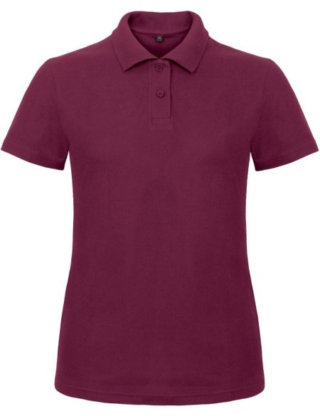 Dámské piqué polo B+C ID.001 - Wine XL