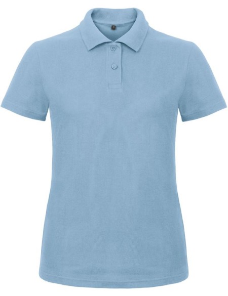 Dámské piqué polo B+C ID.001 - Light blue L