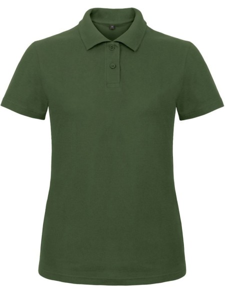 Dámské piqué polo B+C ID.001 - Bottle green XS