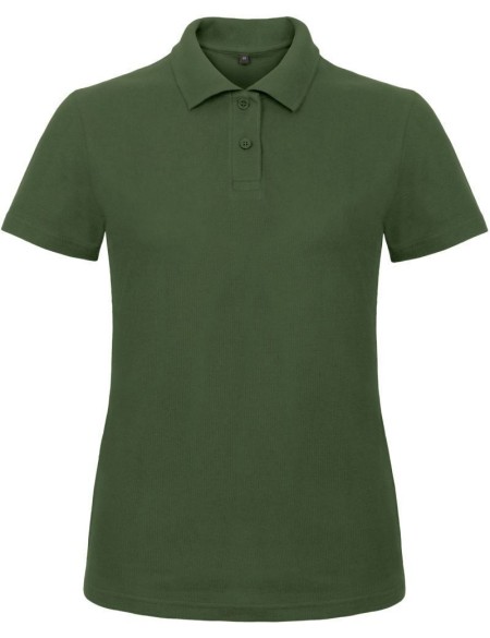 Dámské piqué polo B+C ID.001 - Bottle green S