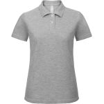 Dámské piqué polo B+C ID.001 - Heather grey 3XL