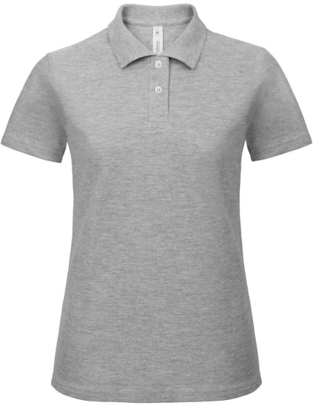 Dámské piqué polo B+C ID.001 - Heather grey XS