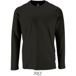 Pánské tričko s dlouhým rukávem IMPERIAL - Deep black S