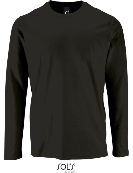 Pánské tričko s dlouhým rukávem IMPERIAL - Deep black M