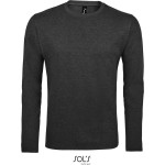 Pánské tričko s dlouhým rukávem IMPERIAL - Charcoal melange S