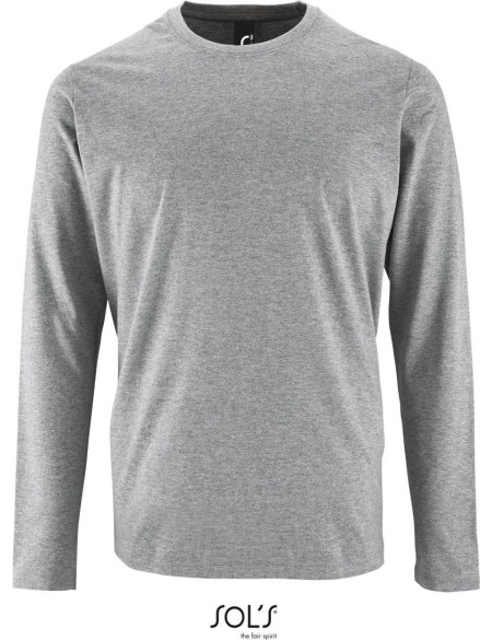 Pánské tričko s dlouhým rukávem IMPERIAL - Grey melange L