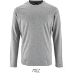 Pánské tričko s dlouhým rukávem IMPERIAL - Grey melange 4XL