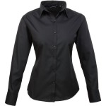 Popelínová halenka s dlouhým rukávem PR 300 - Black XL