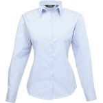 Popelínová halenka s dlouhým rukávem PR 300 - Light blue XL