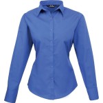 Popelínová halenka s dlouhým rukávem PR 300 - Royal blue XXL
