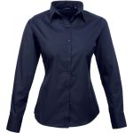 Popelínová halenka s dlouhým rukávem PR 300 - Navy XL