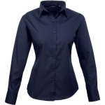 Popelínová halenka s dlouhým rukávem PR 300 - Navy 3XL