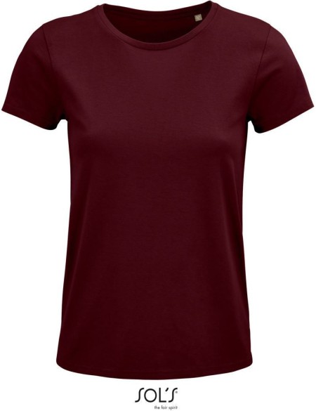 Dámské tričko Crusader z bio bavlny - Burgundy XL