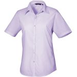 Popelínová halenka s krátkým rukávem - Lilac M