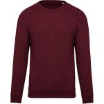 Pánská raglánová mikina z bio bavlny - Wine heather 3XL