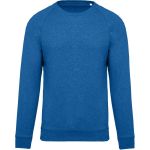 Pánská raglánová mikina z bio bavlny - Ocean blue heather 3XL