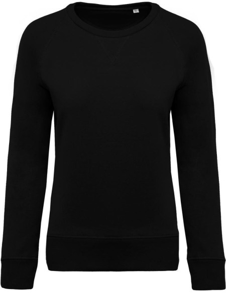 Dámská raglánová mikina z bio bavlny - Black XXL