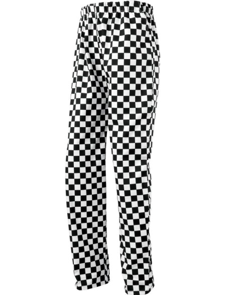 Kuchařské kalhoty - Black/white S