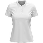 Dámské elastické piqué polo Claire - White XS