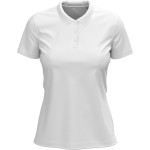 Dámské elastické piqué polo Claire - White S