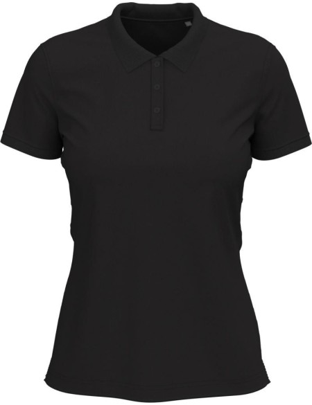 Dámské elastické piqué polo Claire - Black opal XS