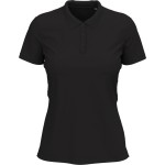Dámské elastické piqué polo Claire - Black opal S