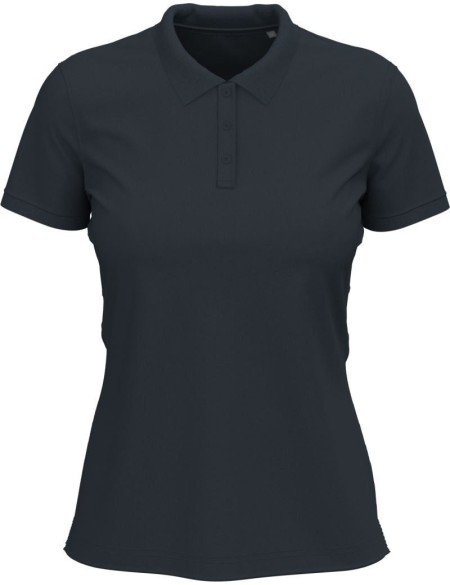 Dámské elastické piqué polo Claire - Blue midnight M