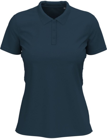 Dámské elastické piqué polo Claire - Marina blue XS