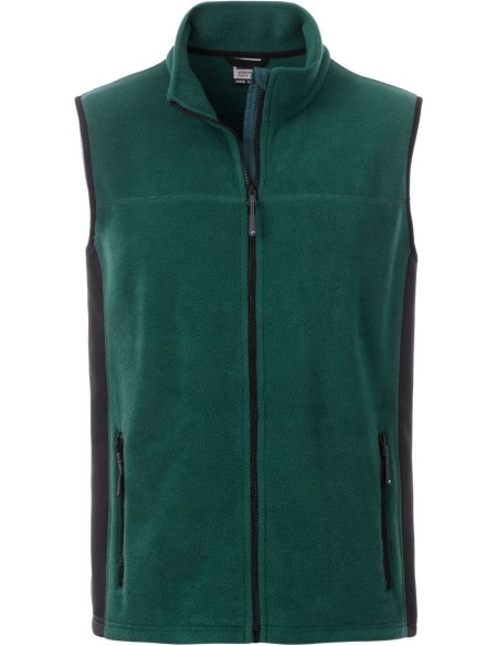 Pánská fleecová vesta Strong - Dark green/black XXL