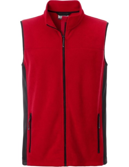 Pánská fleecová vesta Strong - Red/black L
