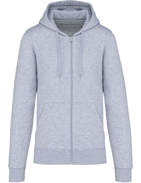 Pánská ekologicky šetrná mikina s kapucí - Oxford grey XS