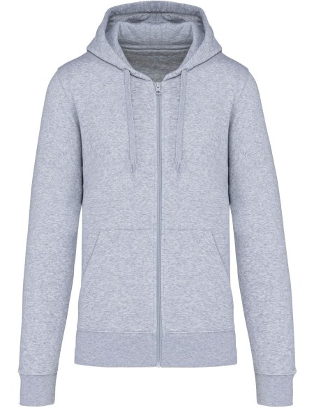 Pánská ekologicky šetrná mikina s kapucí - Oxford grey XL