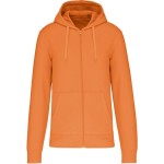 Pánská ekologicky šetrná mikina s kapucí - Light orange XL