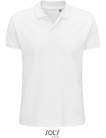 Pánské piqué polo Planet Men - White XXL